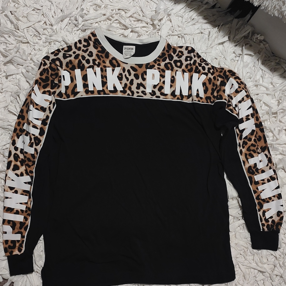 Pink Leopard Print  Shirt